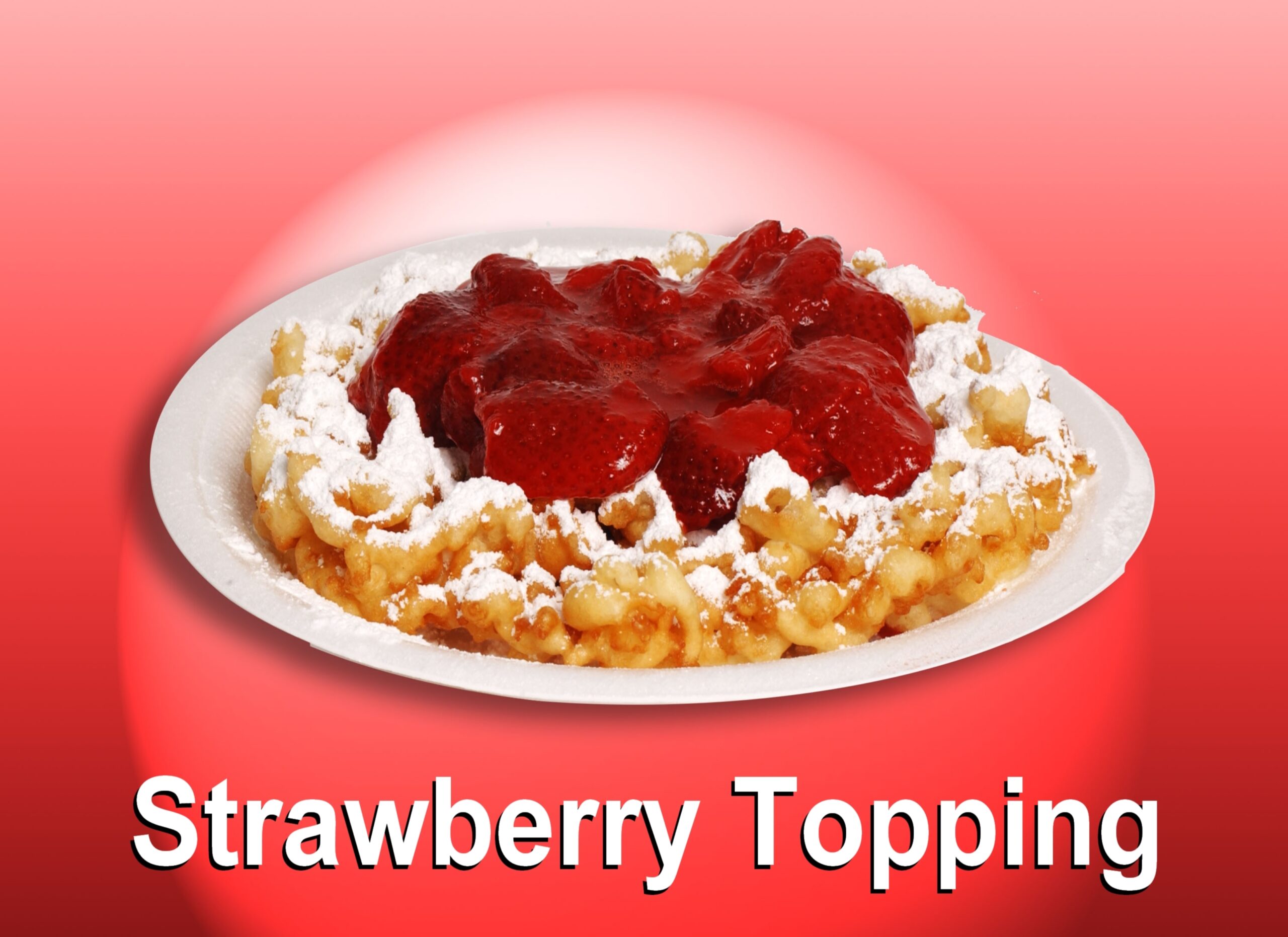 Strawberry Funnel Cake Poster 8x11